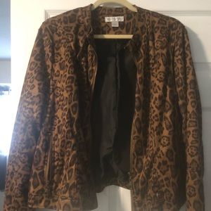 Animal print ladies jacket